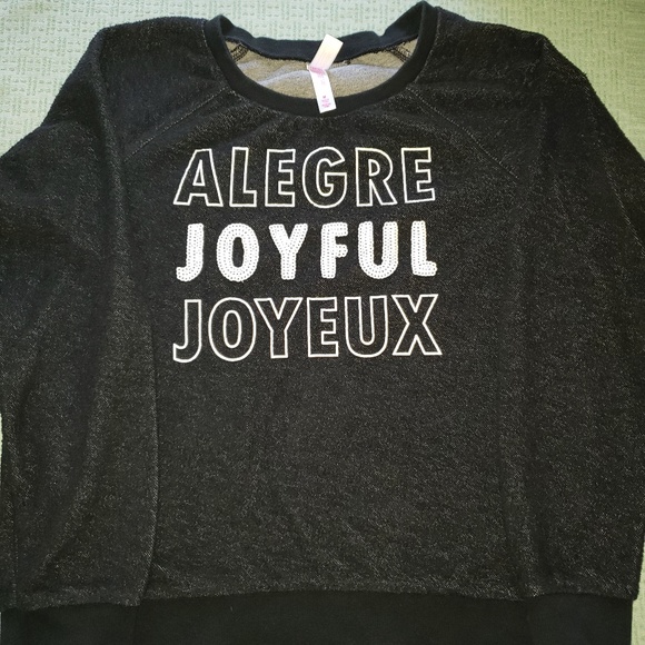 Xhilaration Black Sleep Shirt‎ size M - Picture 1 of 5
